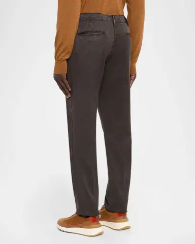 Sartorio Men 's Washed-Effect Wool Four-Pocket Pants | Thumbnail 3