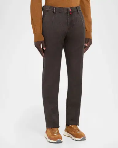 Sartorio Men 's Washed-Effect Wool Four-Pocket Pants | Thumbnail 4