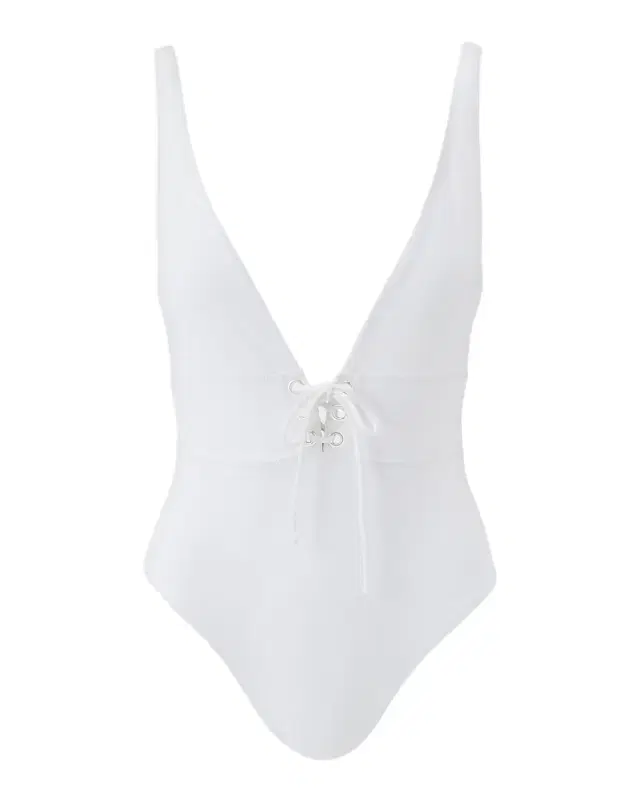 Melissa Odabash Tortuga Lace-Up One-Piece Swimsuit