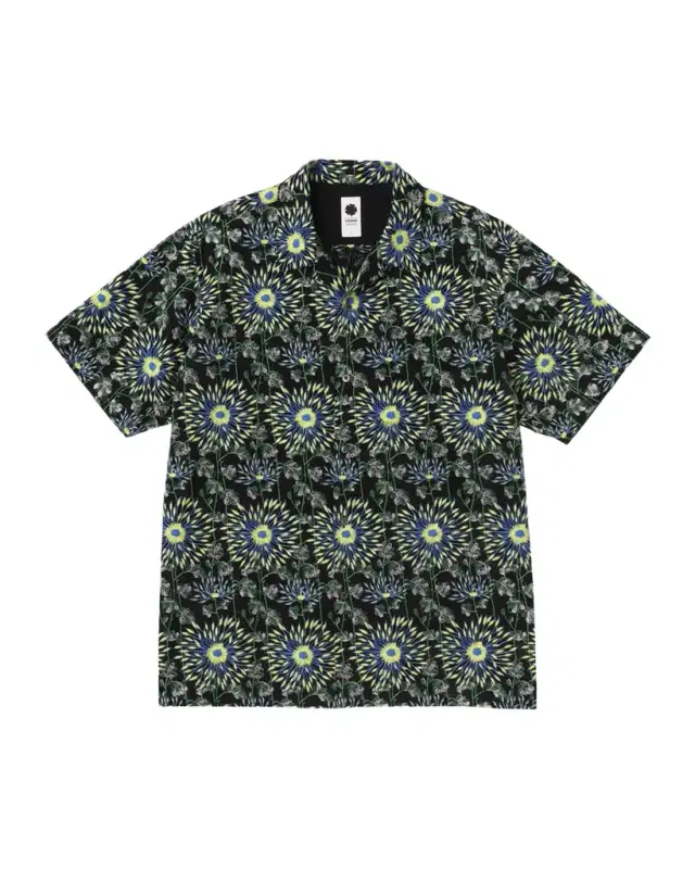 vowels Men 's Cotton Firework Floral Short-Sleeve Shirt
