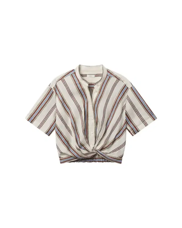 A.L.C. Leonore Gathered Linen Top