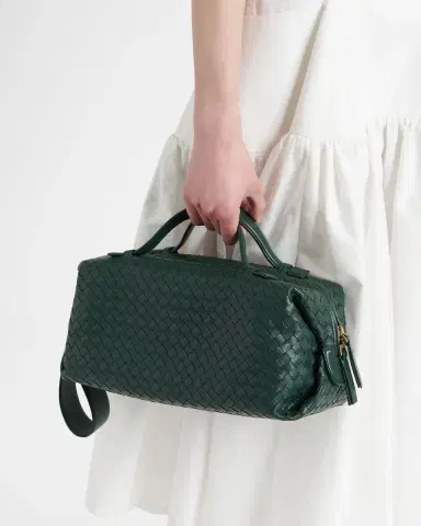 Bottega Veneta Gioco Leather Top-Handle Bag | Thumbnail 2