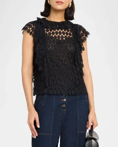 Ulla Johnson Daevy Lace Top | Thumbnail 4 Ulla Johnson Daevy Lace Top | Thumbnail 4