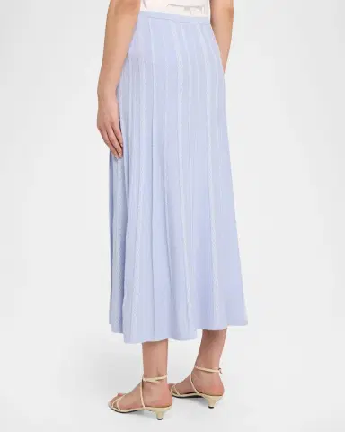 Proenza Schouler White Label Morena Textured Knit Midi Skirt | Thumbnail 3 Proenza Schouler White Label Morena Textured Knit Midi Skirt | Thumbnail 3