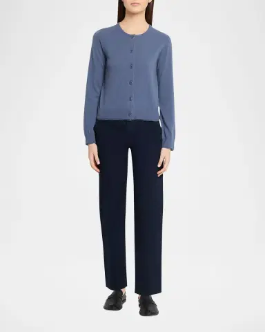 Vince Scallop-Trim Cardigan | Thumbnail 2 Vince Scallop-Trim Cardigan | Thumbnail 2