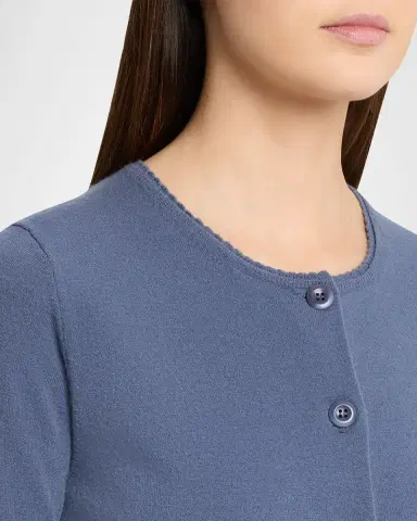 Vince Scallop-Trim Cardigan | Thumbnail 5 Vince Scallop-Trim Cardigan | Thumbnail 5