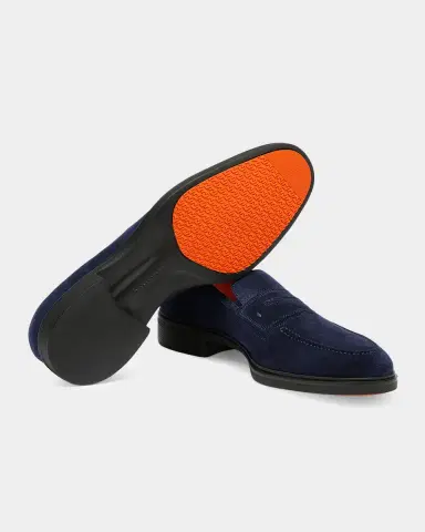 Santoni Men's Easy Suede Loafers | Thumbnail 6 Santoni Men's Easy Suede Loafers | Thumbnail 6