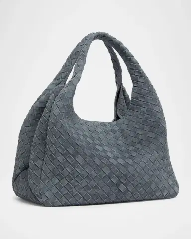 Bottega Veneta Campana Large Suede Shoulder Bag | Thumbnail 3 Bottega Veneta Campana Large Suede Shoulder Bag | Thumbnail 3