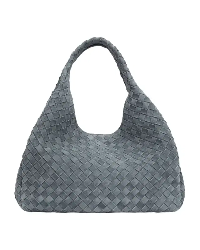 Bottega Veneta Campana Large Suede Shoulder Bag