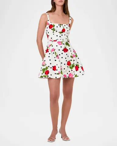NICHOLAS Eleni Belted Floral-Print Mini Dress | Thumbnail 2 NICHOLAS Eleni Belted Floral-Print Mini Dress | Thumbnail 2