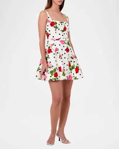 NICHOLAS Eleni Belted Floral-Print Mini Dress | Thumbnail 4 NICHOLAS Eleni Belted Floral-Print Mini Dress | Thumbnail 4