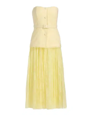 BADGLEY MISCHKA Tweed Lace Peplum Midi Dress | Thumbnail 1 BADGLEY MISCHKA Tweed Lace Peplum Midi Dress | Thumbnail 1
