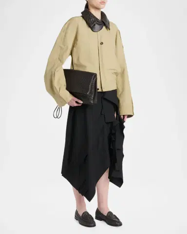 Bottega Veneta Folded Nappa Leather Clutch Bag | Thumbnail 9 Bottega Veneta Folded Nappa Leather Clutch Bag | Thumbnail 9