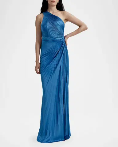 A.L.C. Lara Pleated Satin Gown | Thumbnail 2