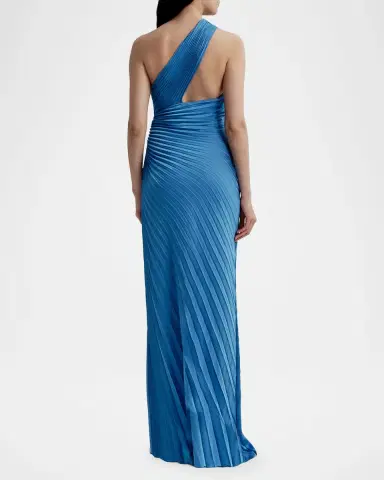 A.L.C. Lara Pleated Satin Gown | Thumbnail 3
