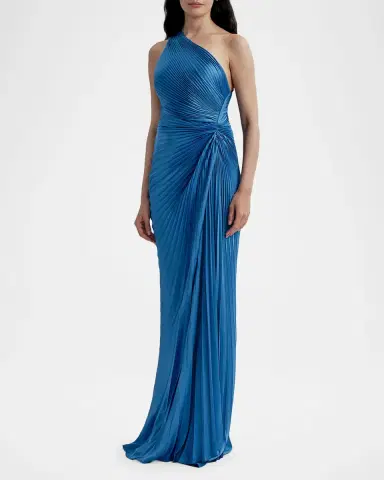 A.L.C. Lara Pleated Satin Gown | Thumbnail 4