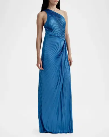 A.L.C. Lara Pleated Satin Gown | Thumbnail 6