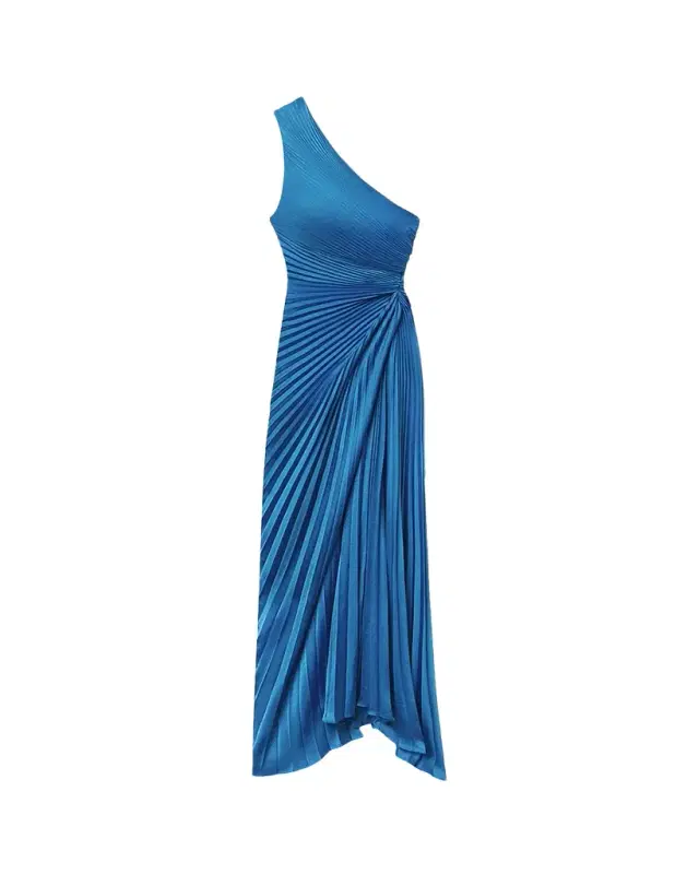 A.L.C. Lara Pleated Satin Gown