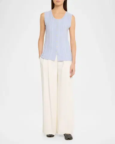 Proenza Schouler White Label Alyna Textured Knit Vest | Thumbnail 2 Proenza Schouler White Label Alyna Textured Knit Vest | Thumbnail 2