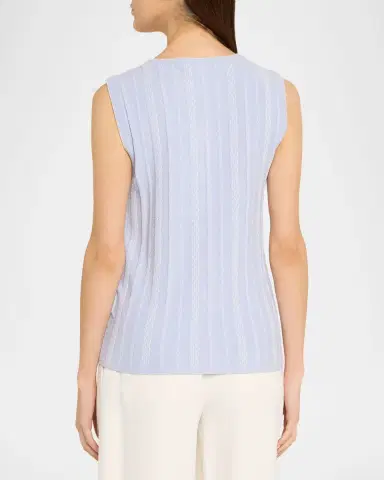 Proenza Schouler White Label Alyna Textured Knit Vest | Thumbnail 3 Proenza Schouler White Label Alyna Textured Knit Vest | Thumbnail 3