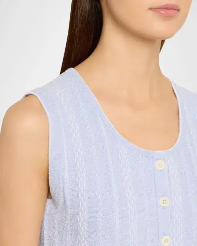 Proenza Schouler White Label Alyna Textured Knit Vest | Thumbnail 5 Proenza Schouler White Label Alyna Textured Knit Vest | Thumbnail 5