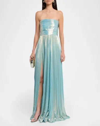 Retrofête Sevyn Strapless Metallic Dress | Thumbnail 2