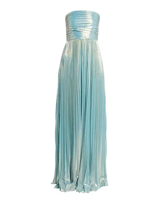Retrofete Sevyn Strapless Metallic Dress