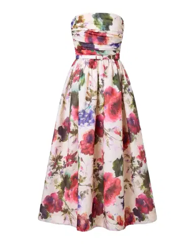 NICHOLAS Elly Strapless Floral-Print Maxi Dress | Thumbnail 1 NICHOLAS Elly Strapless Floral-Print Maxi Dress | Thumbnail 1