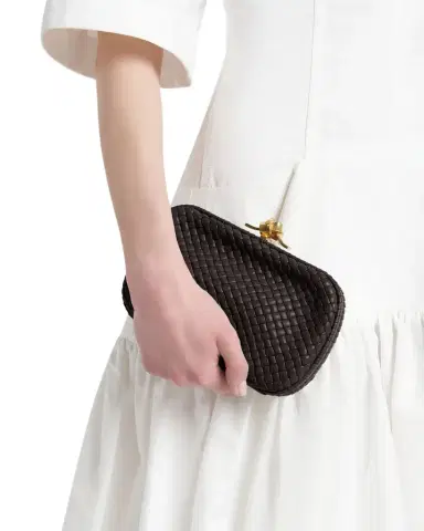 Bottega Veneta Padded Leather Sculptural Knot Clutch Bag | Thumbnail 1
