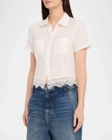 FRAME The Embroidered Seaside Shirt | Thumbnail 4
