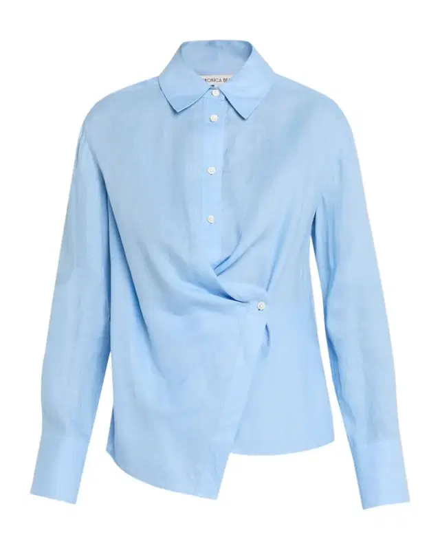 Perezzi Asymmetric Linen Shirt