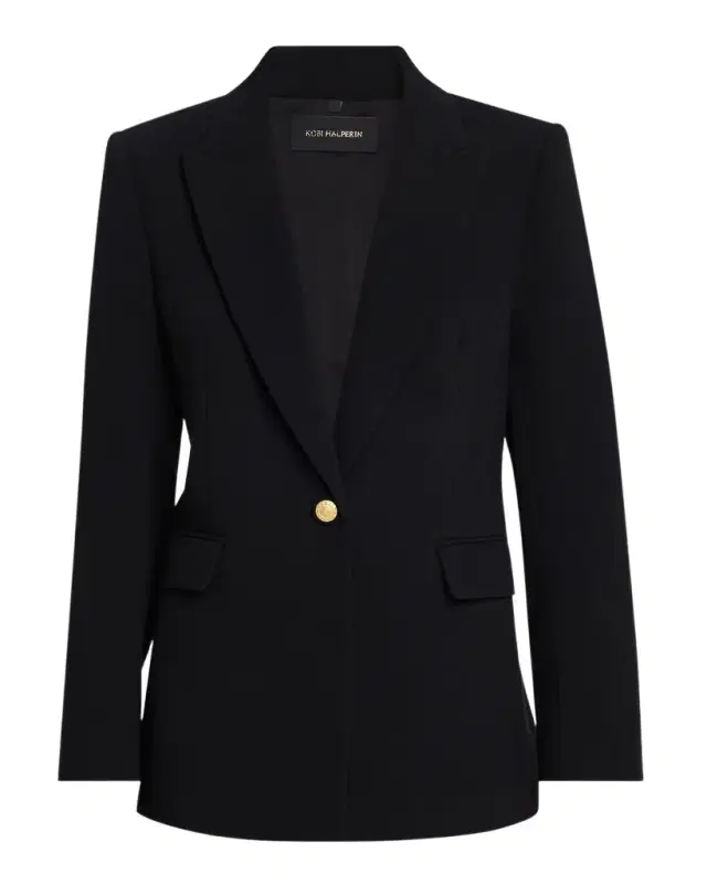 Kobi Halperin Rue Single-Button Crepe Jacket