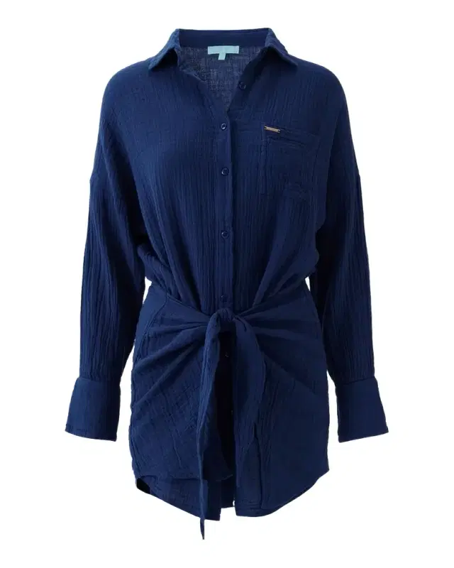 Melissa Odabash Sara Mini Shirtdress Coverup