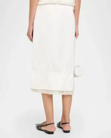 TOTEME Layered Satin Skirt | Thumbnail 3 TOTEME Layered Satin Skirt | Thumbnail 3