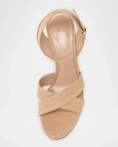 Gianvito Rossi 70MM Raffia Platform Sandals | Thumbnail 4 Gianvito Rossi 70MM Raffia Platform Sandals | Thumbnail 4