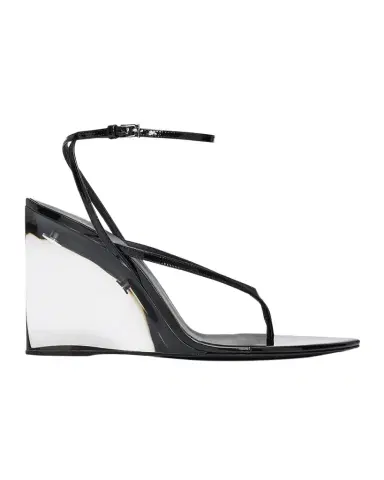Alaïa 90mm Patent Leather Wedge Sandals | Thumbnail 1