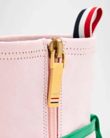 Thom Browne 105mm Trompe L 'oeil Suede Booties | Thumbnail 5 Thom Browne 105mm Trompe L 'oeil Suede Booties | Thumbnail 5