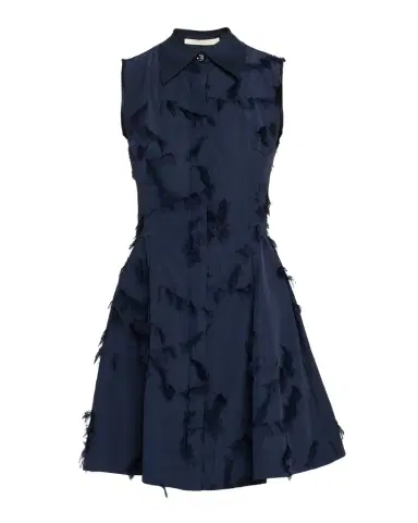 Jason Wu Collection Sleeveless Fringed Cotton Fil Coupe Mini Shirtdress | Thumbnail 1 Jason Wu Collection Sleeveless Fringed Cotton Fil Coupe Mini Shirtdress | Thumbnail 1