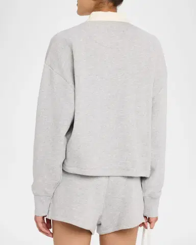 rag & bone Vintage Terry Oversized Polo Sweatshirt | Thumbnail 3