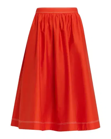 Jason Wu Collection Stretch Cotton Midi Skirt | Thumbnail 1 Jason Wu Collection Stretch Cotton Midi Skirt | Thumbnail 1