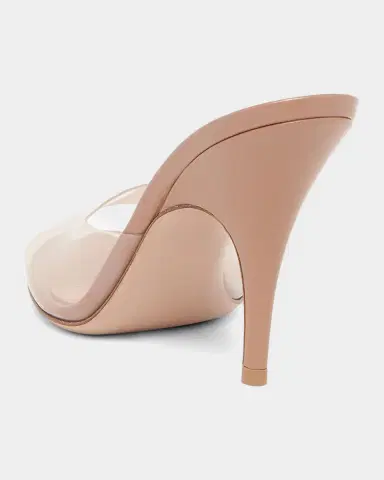 Gianvito Rossi 95mm Clear Mule Sandals | Thumbnail 2