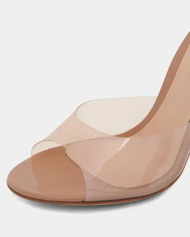 Gianvito Rossi 95mm Clear Mule Sandals | Thumbnail 3