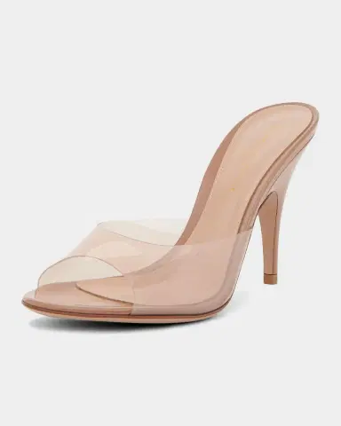 Gianvito Rossi 95mm Clear Mule Sandals | Thumbnail 5