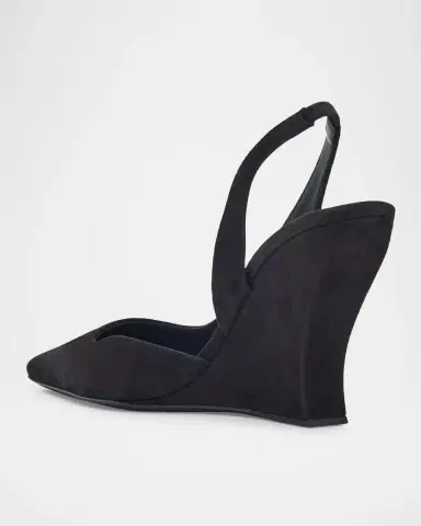 Alaïa 90mm Suede Slingback Pumps | Thumbnail 4 Alaïa 90mm Suede Slingback Pumps | Thumbnail 4