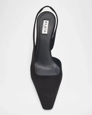 Alaïa 90mm Suede Slingback Pumps | Thumbnail 6 Alaïa 90mm Suede Slingback Pumps | Thumbnail 6