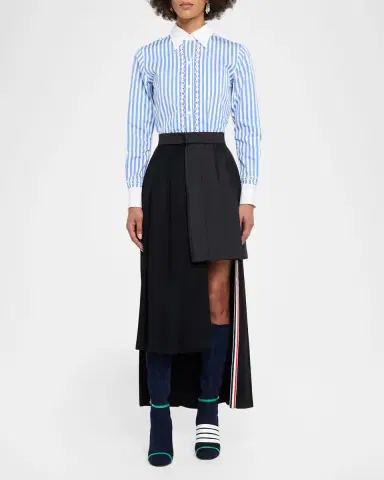 Thom Browne 105mm Trompe L 'oeil Suede Knee-High Boots | Thumbnail 3