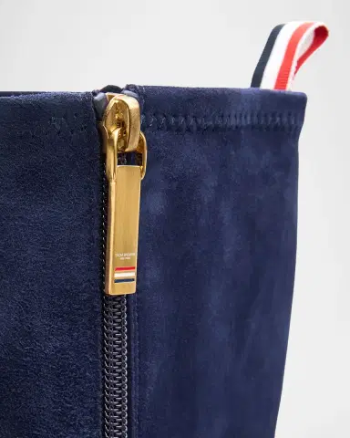 Thom Browne 105mm Trompe L 'oeil Suede Knee-High Boots | Thumbnail 5