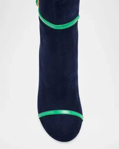 Thom Browne 105mm Trompe L 'oeil Suede Knee-High Boots | Thumbnail 6