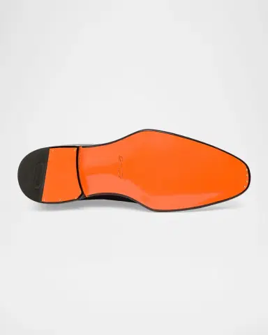 Santoni Men's Kaj Brogue Leather Double-Monk Strap Loafers | Thumbnail 4 Santoni Men's Kaj Brogue Leather Double-Monk Strap Loafers | Thumbnail 4