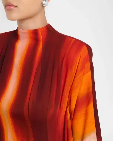 LaQuan Smith Gradient Long-Sleeve Mini Dress | Thumbnail 5 LaQuan Smith Gradient Long-Sleeve Mini Dress | Thumbnail 5